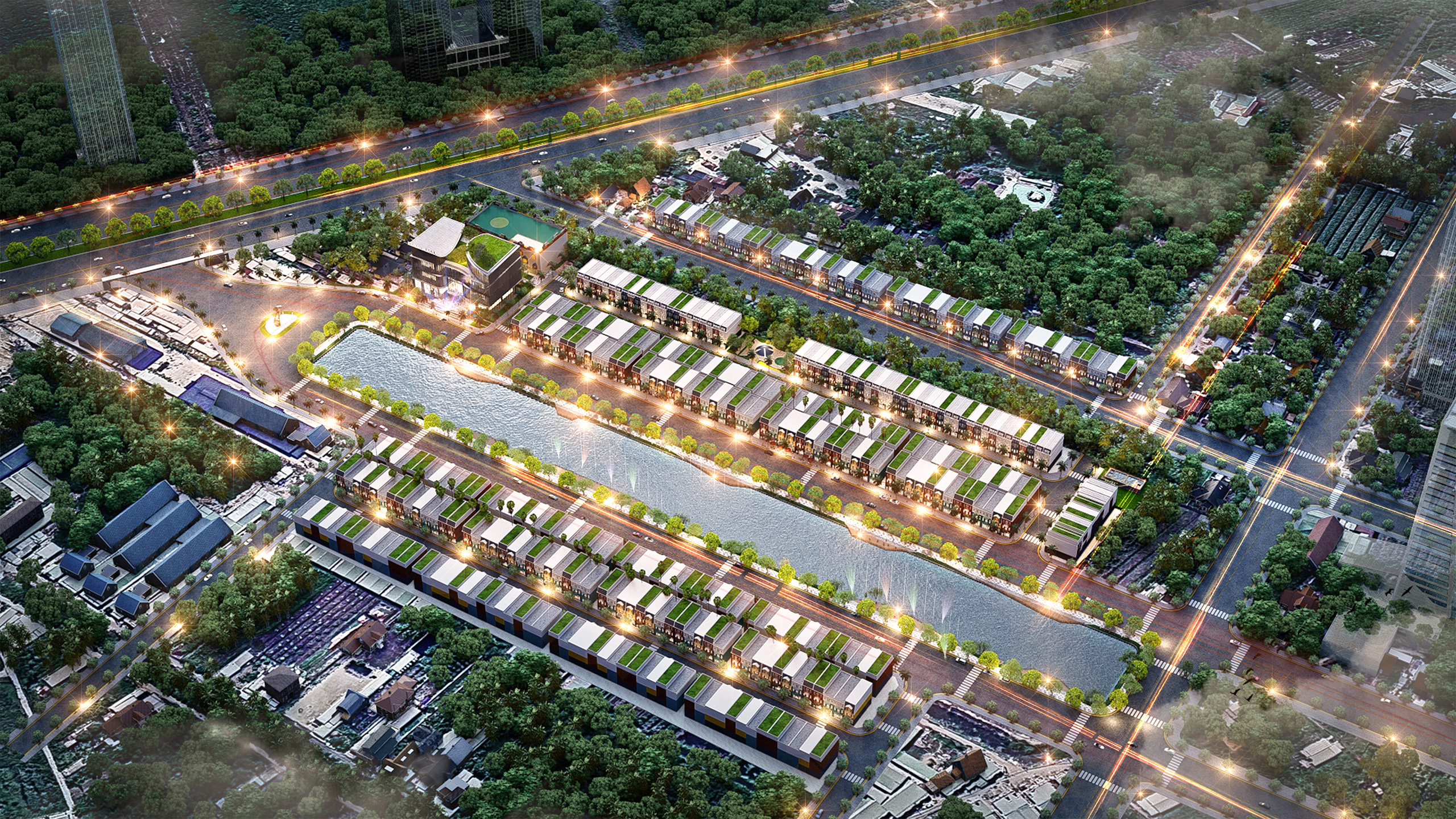 phối cảnh 3d tiện ích và sơ đồ dự án đức hòa new city an nông land